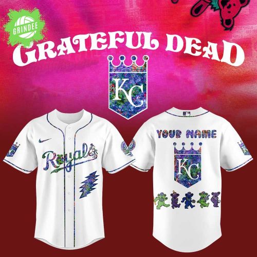 Kansas City Royals Grateful Dead Night Custom Name Jersey for Fans