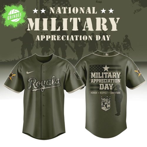Kansas City Royals x Military Appreciation Day 2025 MLB Jersey – Limited Edition
