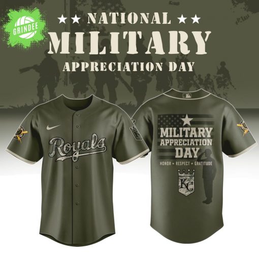 Kansas City Royals x Military Appreciation Day 2025 MLB Jersey – Limited Edition