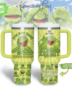 Kermit The Frog It Is Not Easy Being Green 40oz Tumbler With Handle – Muppet Collectors Cup