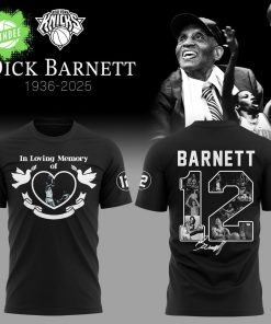 Knicks In Loving Memory of Dick Barnett 2025 Black Tshirt