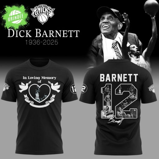 Knicks In Loving Memory of Dick Barnett 2025 Black Tshirt