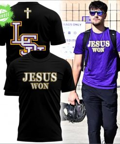 LSU Baseball Jesus Won Black T-Shirt