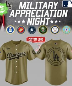 Limited Edition Dodgers x Military Appreciation Night Custom Logo 2025 Baseball Jersey – Support Our Troops MLB Edition