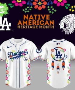 Limited Edition LA Dodgers x Native American Heritage Night 2025 Baseball Jersey – MLB Cultural Celebration
