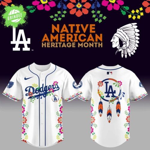 Limited Edition LA Dodgers x Native American Heritage Night 2025 Baseball Jersey – MLB Cultural Celebration