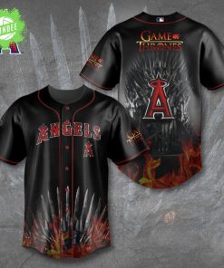 Los Angeles Angels Game of Thrones Baseball Jersey House Angels
