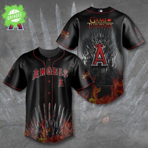 Los Angeles Angels Game of Thrones Baseball Jersey House Angels