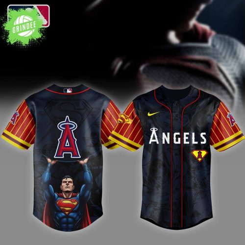 Los Angeles Angels MLB x Superman Baseball Jersey Editions Limited 2025 – Limited Edition Superhero Baseball Gear