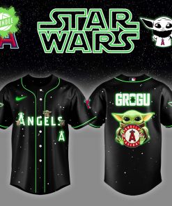 Los Angeles Angels x Star Wars Grogu Vader Night Jersey – Galactic Crossover Edition