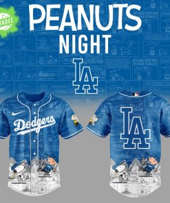 Los Angeles Dodgers 75th Anniversary of Peanuts Baseball Jersey – Limited Edition