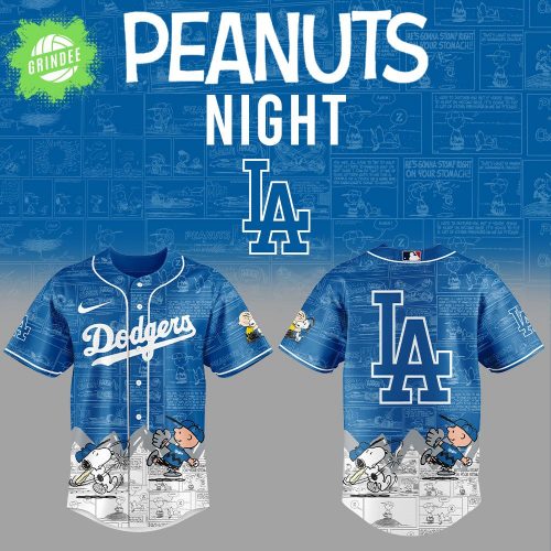 Los Angeles Dodgers 75th Anniversary of Peanuts Baseball Jersey – Limited Edition