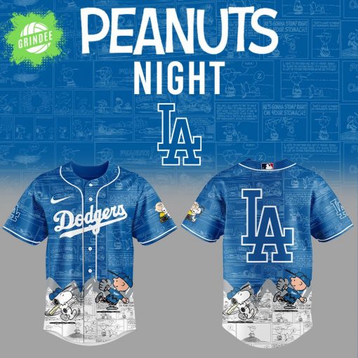 Los Angeles Dodgers 75th Anniversary of Peanuts Baseball Jersey – Limited Edition