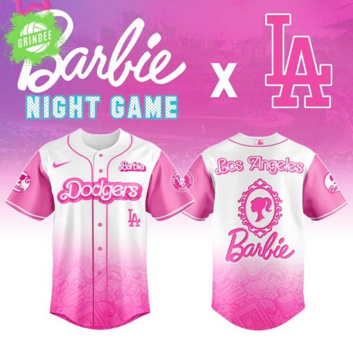 Los Angeles Dodgers Barbie Night Game 2025 Special Edition Baseball Jersey