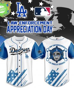 Los Angeles Dodgers Blue Law Enforcement Day Jersey Combo
