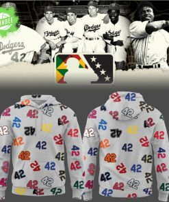 Los Angeles Dodgers Honoring Jackie Robinson 42 Hoodie