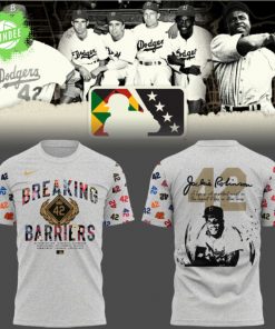 Los Angeles Dodgers Honoring Jackie Robinson 42 New Design T-Shirt