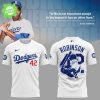 Los Angeles Dodgers Honoring Jackie Robinson 42 New Design T-Shirt