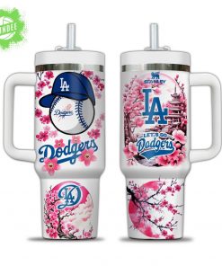 Los Angeles Dodgers “Let’s Go Dodgers” Premium 40oz Tumbler with Handle