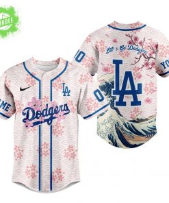 Los Angeles Dodgers “Let’s Go Dodgers” Premium Personalized Jersey