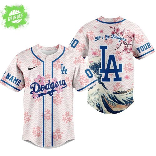 Los Angeles Dodgers “Let’s Go Dodgers” Premium Personalized Jersey