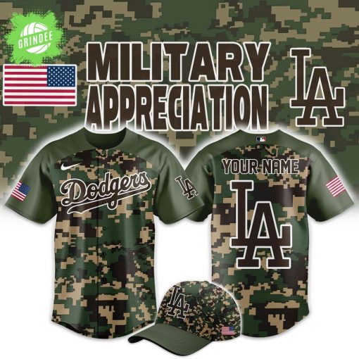 Los Angeles Dodgers Military Appreciation Baseball Jersey Combo