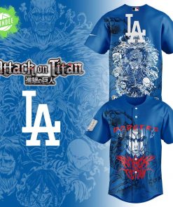 Los Angeles Dodgers x Attack on Titan Baseball Jersey – MLB x Anime Collab