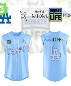 Los Angeles Dodgers x Donate Life Month Baseball Jersey – Limited 2025 MLB Drop