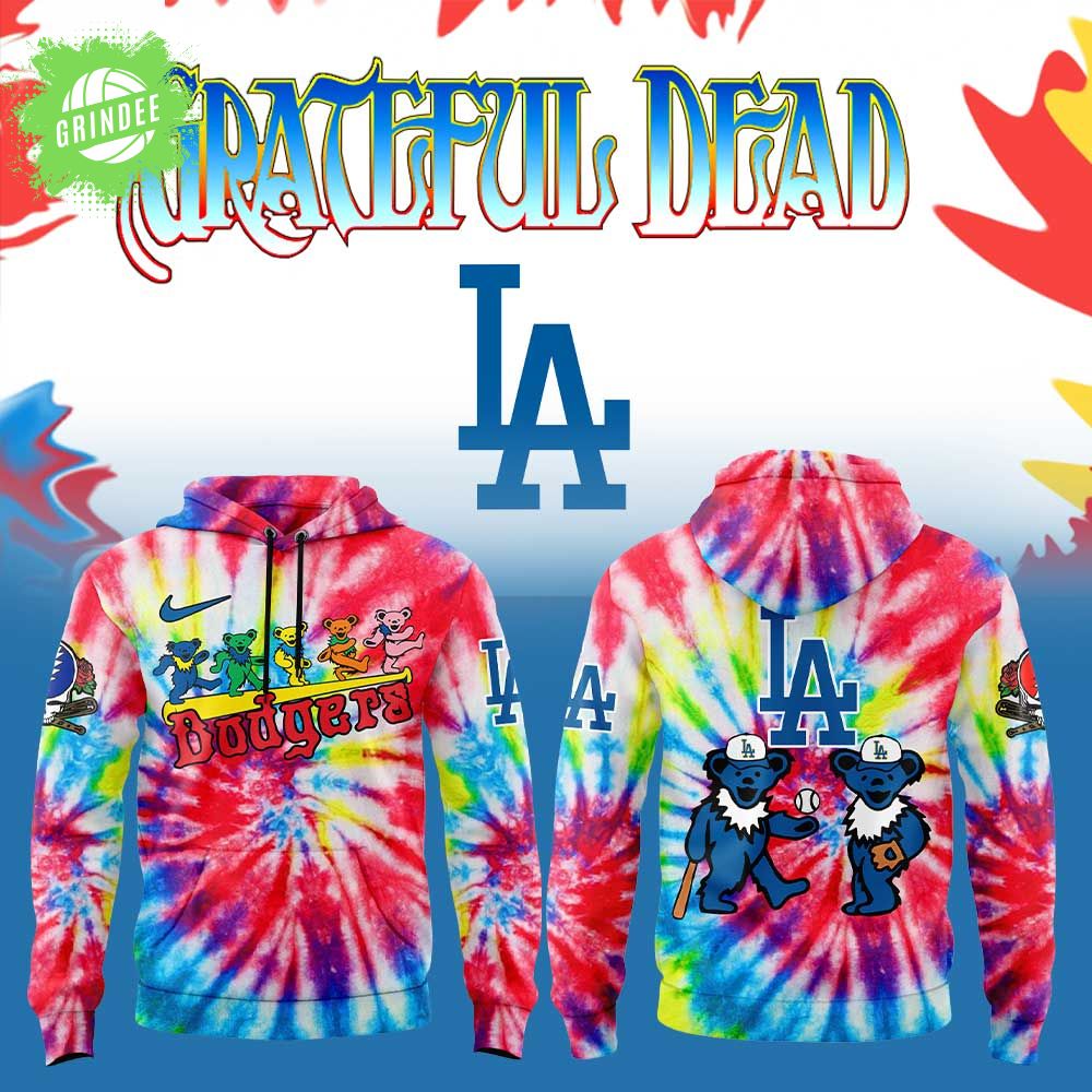 Los Angeles Dodgers x Grateful Dead Baseball Hoodie – New Edition Los Angeles Dodgers x Grateful Dead Baseball Hoodie – New Edition