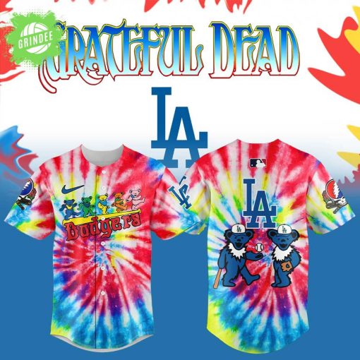 Los Angeles Dodgers x Grateful Dead Baseball Jersey – Special Edition