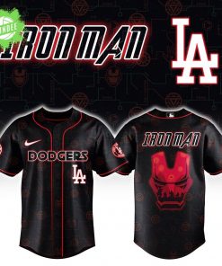 Los Angeles Dodgers x Iron Man Avengers Combo Baseball Jersey