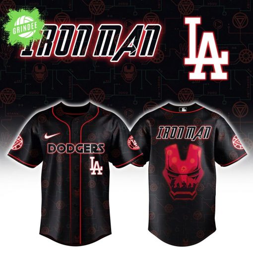 Los Angeles Dodgers x Iron Man Avengers Combo Baseball Jersey