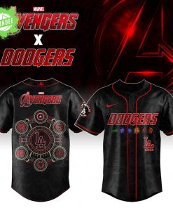Los Angeles Dodgers x Marvel Avengers Night Baseball Jersey Editions Limited – Superhero x MLB Limited Edition