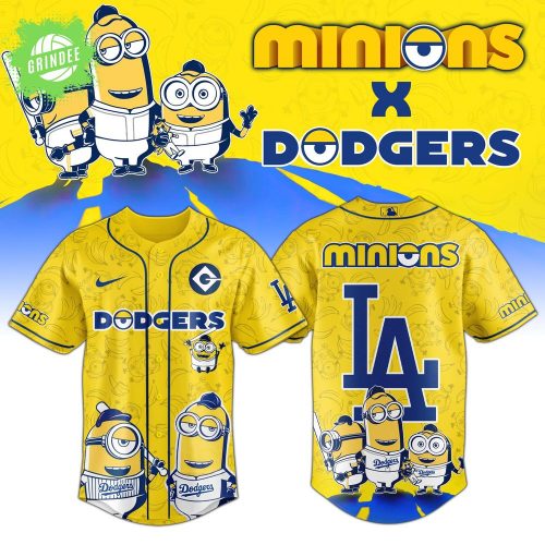Los Angeles Dodgers x Minions Exclusive Baseball Jersey – Fun Animation x MLB Crossover
