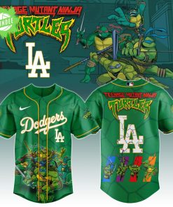 Los Angeles Dodgers x Ninja Turtles Night Baseball Jersey 2025 Limited