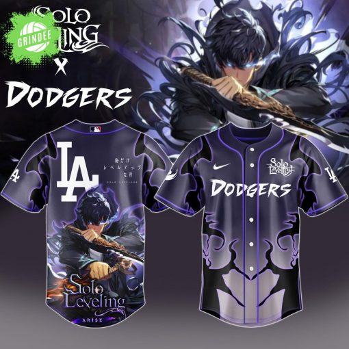 Los Angeles Dodgers x Solo Leveling Exclusive Baseball Jersey – Anime Fans Baseball Jersey