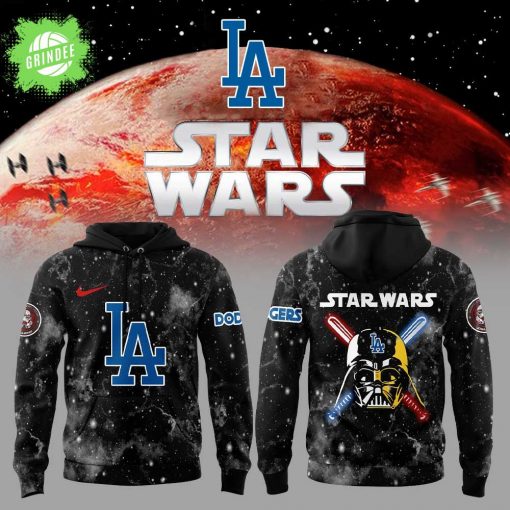 Los Angeles Dodgers x Star Wars Black Sky Hoodie – Galactic Baseball Edition