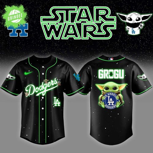 Los Angeles Dodgers x Star Wars Grogu Night Jersey – Baby Yoda Limited MLB