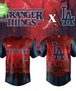Los Angeles Dodgers x Stranger Things Night Baseball Jersey 2025 Limited