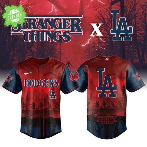 Los Angeles Dodgers x Stranger Things Night Baseball Jersey 2025 Limited