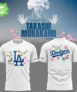 Los Angeles Dodgers x Takashi Murakami Japanese Heritage Night 2025 White T-Shirt