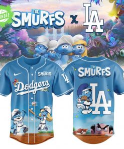 Los Angeles Dodgers x The Smurfs Night Baseball Jersey 2025 Special Edition