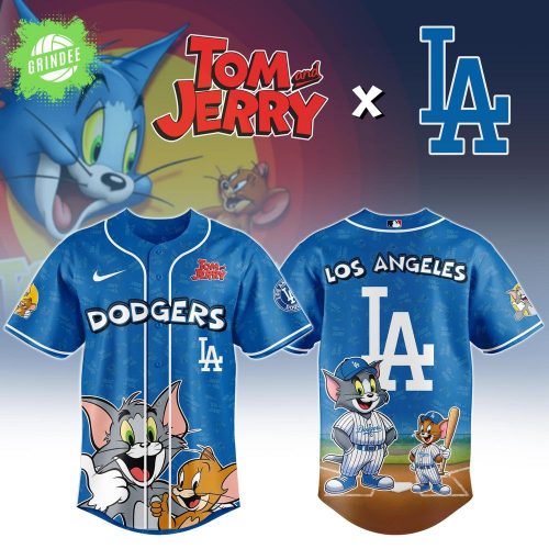 Los Angeles Dodgers x Tom And Jerry Special Edition Baseball Jersey – Iconic Animation x MLB