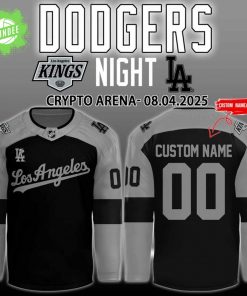 Los Angeles Kings x Dodgers Night Crypto Arena Hockey Jersey – Collector’s Edition Crossover