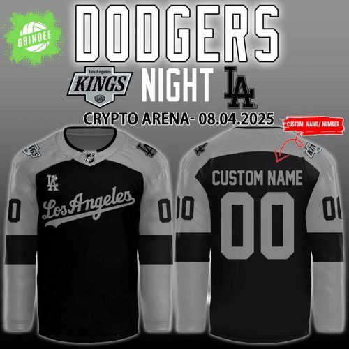 Los Angeles Kings x Dodgers Night Crypto Arena Hockey Jersey – Collector’s Edition Crossover