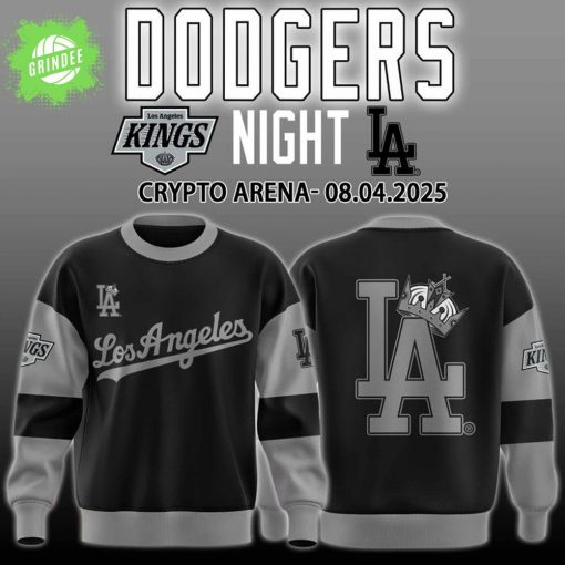 Los Angeles Kings x Dodgers Night Crypto Arena Sweatshirt – NHL x MLB Crossover
