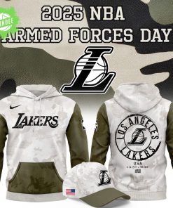 Los Angeles Lakers Armed Forces Day 2025 Hoodie