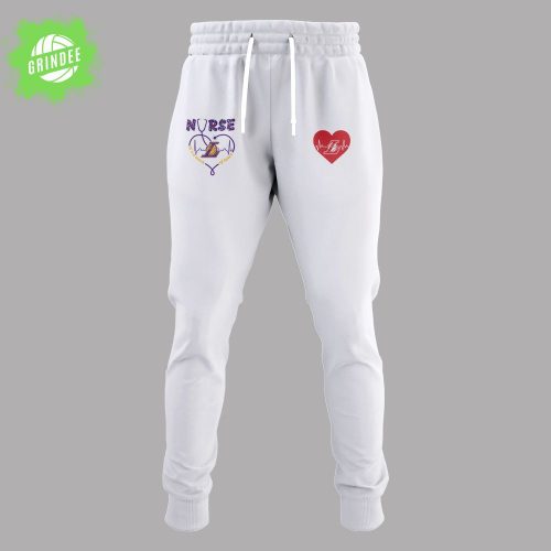 Los Angeles Lakers Nurse Night Appreciation White Hoodie