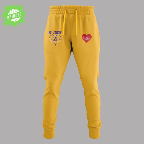 Los Angeles Lakers Nurse Night Appreciation Yellow T-Shirt