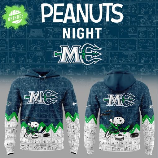 Maine Mariners 75th Anniversary of Peanuts Hoodie – Snoopy x Hockey Limited Edition